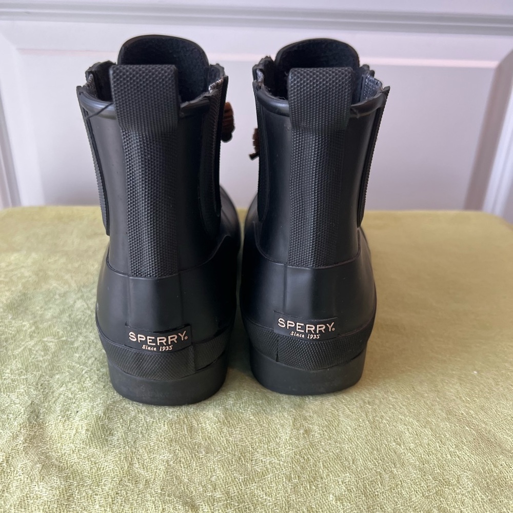 Sperry Walker Steam black rain boots. Size 7 - Picture 7 of 15